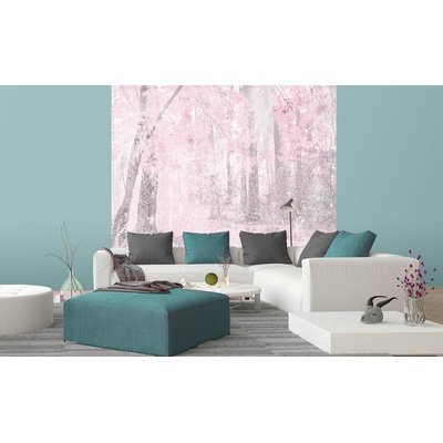 DIMEX ART Флизелинов фототапет абстрактна розова гора 225 x 250 см