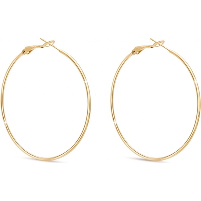 Biju Pozlacené kruhové náušnice 3,5 cm 3726 1003726