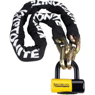 Kryptonite New York Fahgettaboudit Bicycle Chain Locks - Black/Yellow