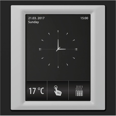 ELKO EP RF Touch-W Сензорно устройство за управление Черна(пластмаса) Алуминий-Металик Светло сив (RFTW-ABL-BAL-CLG)