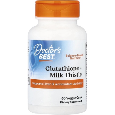 Doctor's Best Glutathione + Milk Thistle, 60 капсули, Doctor's Best (DRB-00602)