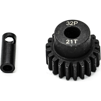 KONECT Ocelový motorový pastorek 21 zubů modul 32DP s 5 mm vrtáním a 3,17 mm adaptérem