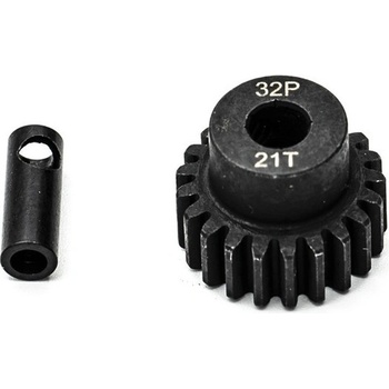 KONECT Ocelový motorový pastorek 21 zubů modul 32DP s 5 mm vrtáním a 3,17 mm adaptérem