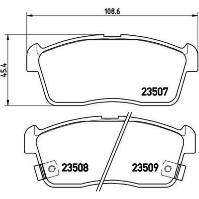 Sada brzdových platničiek kotúčovej brzdy BREMBO P 79 012