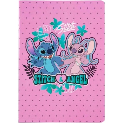 Stitch Sešit A5 blue vzor 3 linka balení 6 ks