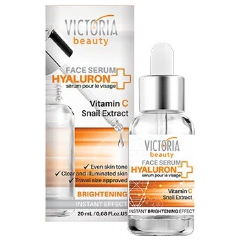 Victoria Beauty HYALURON Серум за лице с озаряващ ефект с хилурон, витамин с и екстракт от охлюв 20ml (8Рё930Рё2)