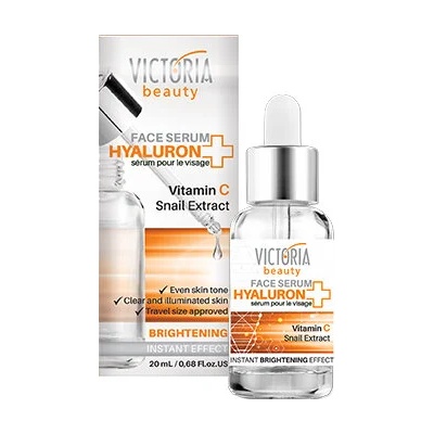 Victoria Beauty HYALURON Серум за лице с озаряващ ефект с хилурон, витамин с и екстракт от охлюв 20ml (8Рё930Рё2)