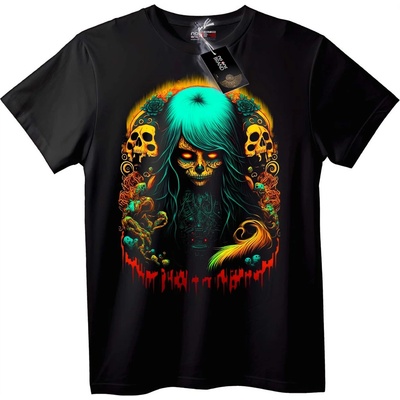 NOONEBRAND Тениска Готически Кралица Череп - XS, Black