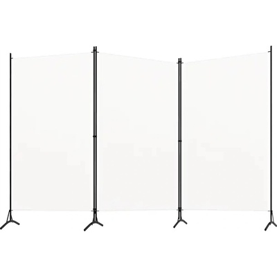 VidaXL 3panelová Paraván bílá 260 x 180 cm