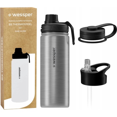 Wessper termoska B3 THERMOSTEEL 500 ml Pure SIlver