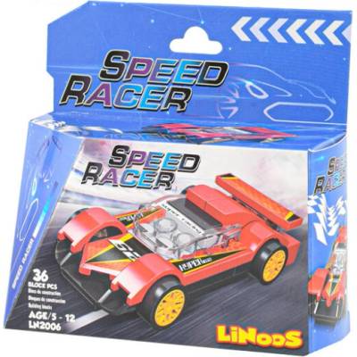 Linoos Stavebnice speed racer - auto sportovní