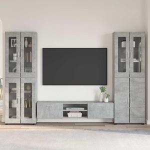 vidaXL Комплект ТВ шкаф FLORIN 3 бр. Циментено сиво (3398007)