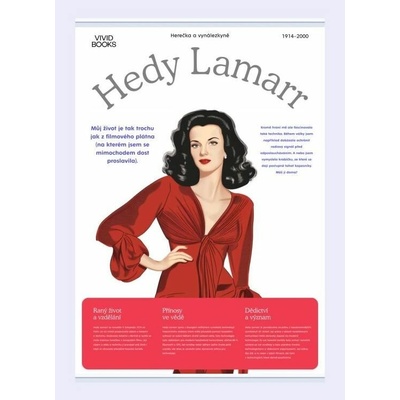 Plátěný obraz Hedy Lamarr 420 × 594 mm