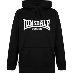 Lonsdale Мъжки суичър Lonsdale Essential Hoodie Mens - Black