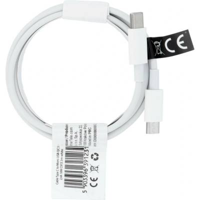 AG Premium C972 USB-C na Micro USB C972 pro nabíjení a přenos dat 2m bílý