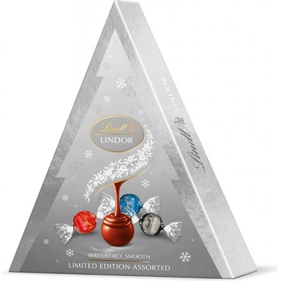 Lindt Lindor Assorted Xmas Tree silver 125 g – Zbozi.Blesk.cz