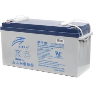 Ritar Оловна гелова батерия RITAR (DG12-150), 12V, 150Ah, 483 / 170 /241 mm F12/M8 RITAR, За соларни системи (RITAR-DG12-150) - megamag