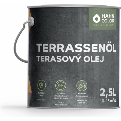 Hahn Color Terasový olej TO-03 2,5 l Světlý dub