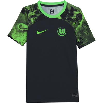 Nike Юношеска футболна фланелка Nike Wolfsburg Away Shirt 2023 2024 Juniors - Black