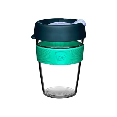 KeepCup Clear - 340, Green Eventide (CCEVEN12)