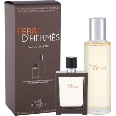 Hermès Terre d´Hermès подаръчен комплект: EDT 30 ml + EDT пълнител 125 ml за мъже