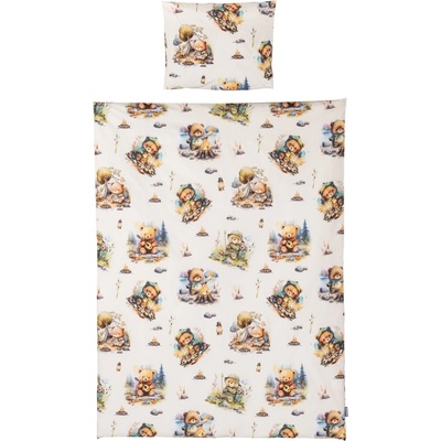 Chipolino Спален комплект от 3 части Chipolino - Мечо в гората (SPBED302503)