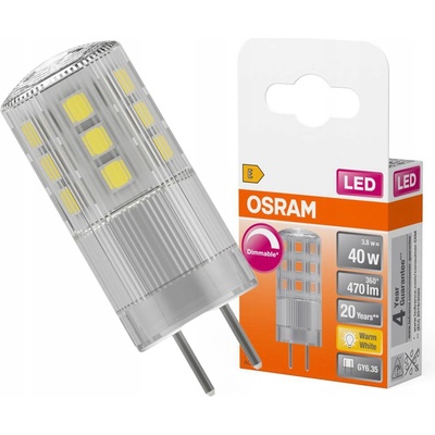 Osram LED žiarovka PIN, 4,5 W, 470 lm, teplá biela, GY6.35