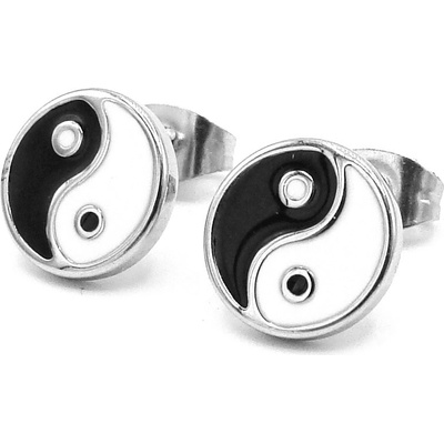 Steel Jewelry náušnice JING JANG z chirurgické oceli NS250117