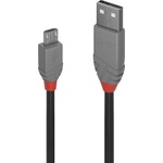 Lindy Кабел Lindy 36734, USB Type A(м) към USB Type Micro-B(м), 3m, черен (36734)