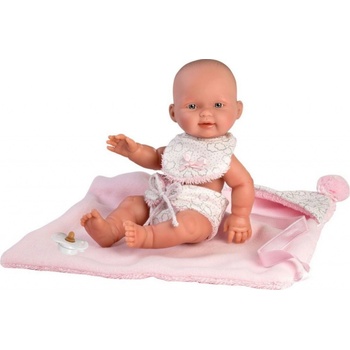Llorens 26308 New born dieavčatko Realistická bábätko s celovinylovým telom 26 cm