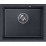 Quadron Композитна мивка за под плот Quadron Pop Alec 40 черна - черна точка 46x38 см (HQA4640CZK) Мивка за вграждане