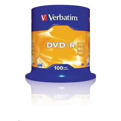 Verbatim DVD-R Matt Silver 4, 7 GB 100 броя (43549) (43549)