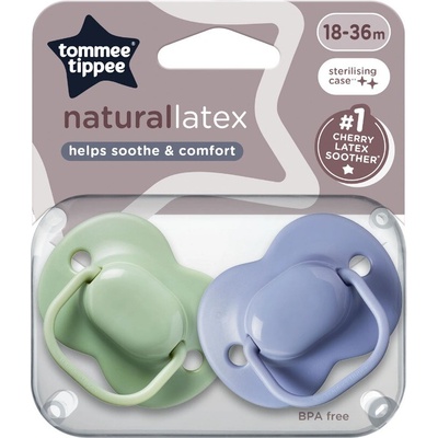 Tommee Tippee dudlík Cherry latex 2 ks modrá a zelená