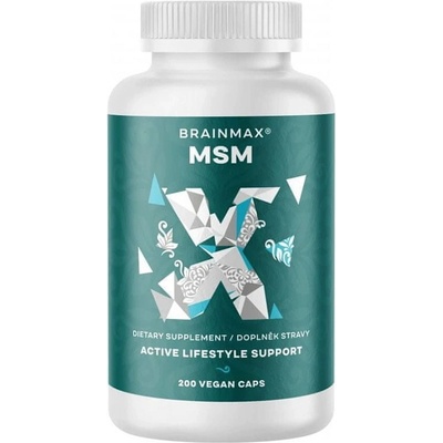 BrainMax MSM 800 mg 200 rastlinných kapsúl