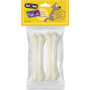 Hau&Miau Hau&Miau Пресована кост, бяла, 2 бр. по 12, 5 см / 90 г