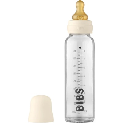 Bibs Baby Bottle skleněná láhev Ivory 225 ml