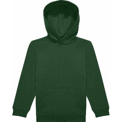 B&C dětská mikina s kapucí Hoodie kids ID.333 lahvově zelená