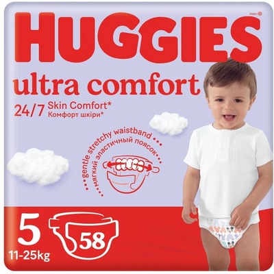 HUGGIES Ultra Comfort Mega 5 11-58 ks 25 ks