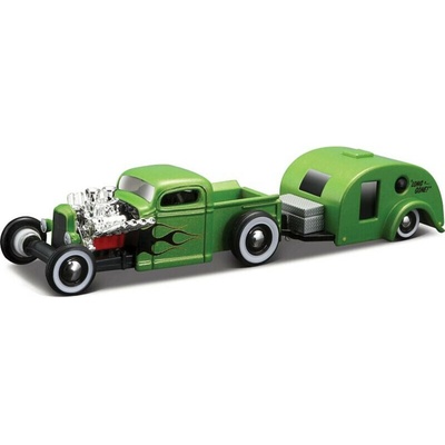 Model Maisto 1936 Chevrolet pick up s prívesom 1 : 64