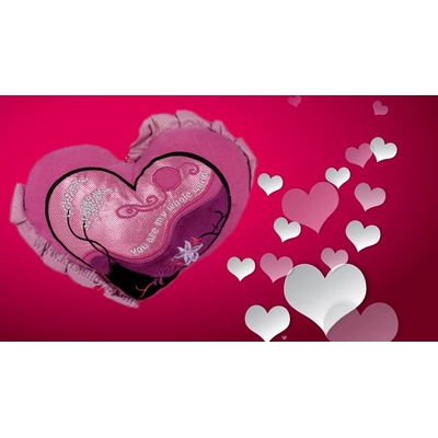 Плюшена играчка Сърце розово "You are my whole world" със звук