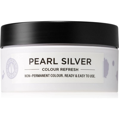 Maria Nila Colour Refresh Pearl Silver нежна подхранваща маска без перманентни цветови пигменти издържа 4 - 10 измивания 0.20 100ml
