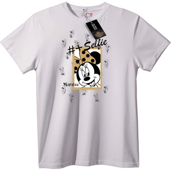 NOONEBRAND Тениска Минни Маус Селфи - XL, White