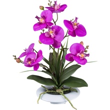 Umelá Orchidea fialová v miske, 41cm
