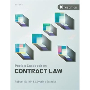 Poole's Casebook on Contract Law | Merkin KC, Robert (ISBN: 9780192885081)