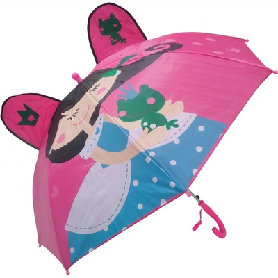 Wiky Princezna se žábou s ušima růžový