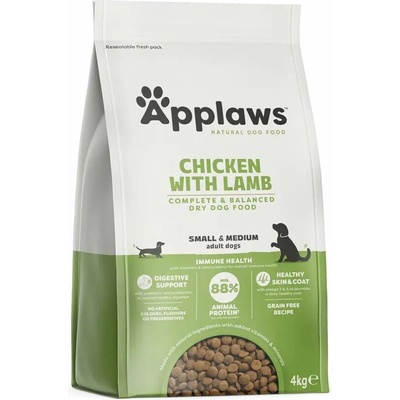 Applaws Dog Adult Small & Medium Chicken with Lamb 4 kg