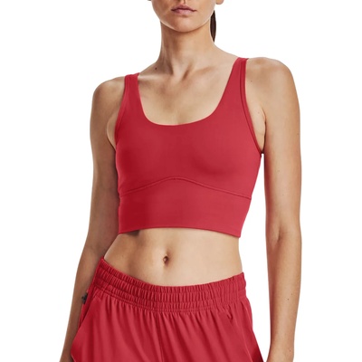 Under Armour Потник Under Armour Under Armour Meridian Fitted Crop Tank Червен Velikost XS