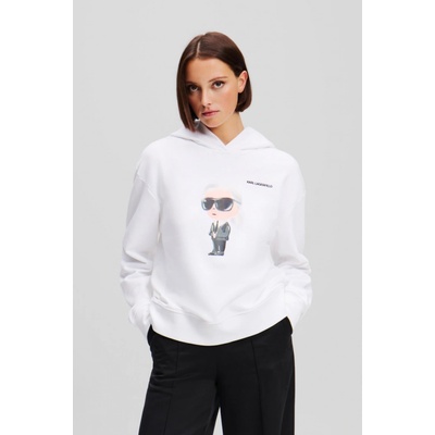 Karl Lagerfeld Ikon Aquarelle K Hoodie Black Textured LTHR