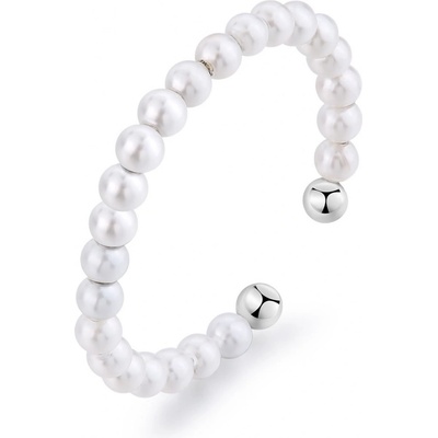 S`Agapõ Ocelový prsten s perličkami Wisdom SWI33