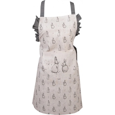 Clayre & Eef Dětská kuchyňská zástěra s králíčkem Bunny Buddies 56x48 cm